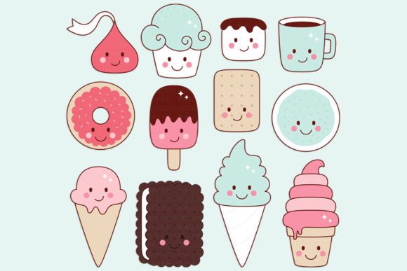 Cheeky Sweets Digital Clipart: Design with Personality