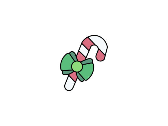 Christmas Candy Cane Illustrations: Festive Design Versatility