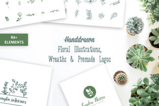 Elevate Your Designs with Floral Illustrations, Wreaths & Premade Logos