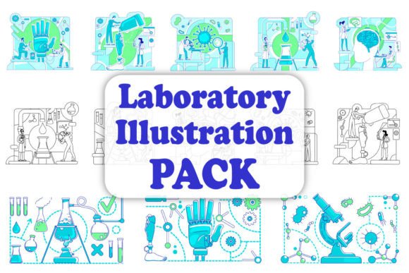 Laboratory Experiments SVG Illustrations: A Designer's Toolkit