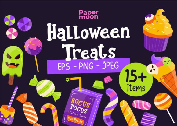 Spooky Halloween Treats Illustrations: Sweeten Your Designs