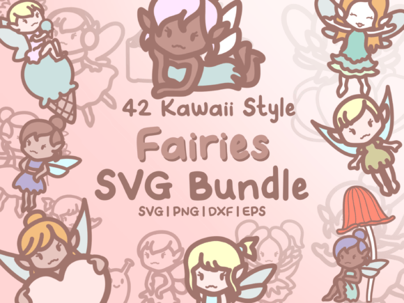 Whimsical Charm: Using Cute Fairies SVG Illustrations